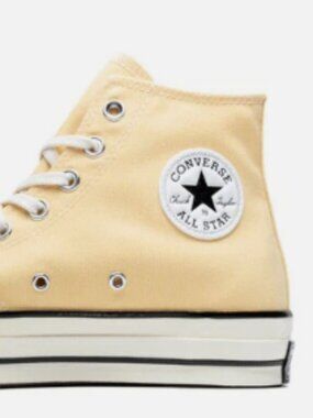 Converse Chuck Taylor 70 Hi Top Sneakers - Pastel Yellow - Size Men 7 / Women 9